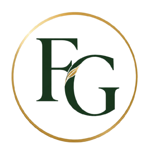 Transparent Feelgood FG minimalist wellness logo
